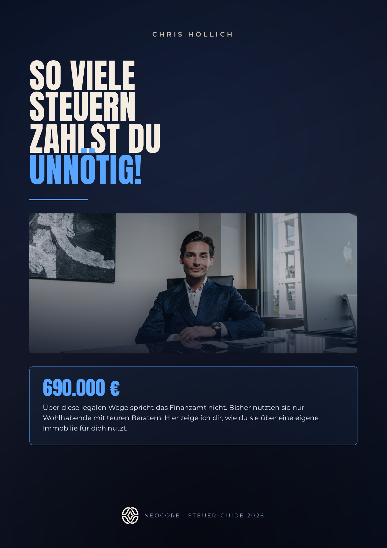 Cover des NeoCore Steuerguide für Gutverdiener